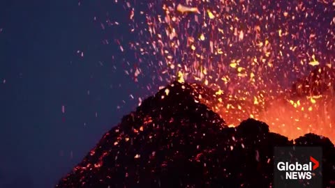 Mount Etna eruption: Explosions of lava from new active crater puts on spectacular show