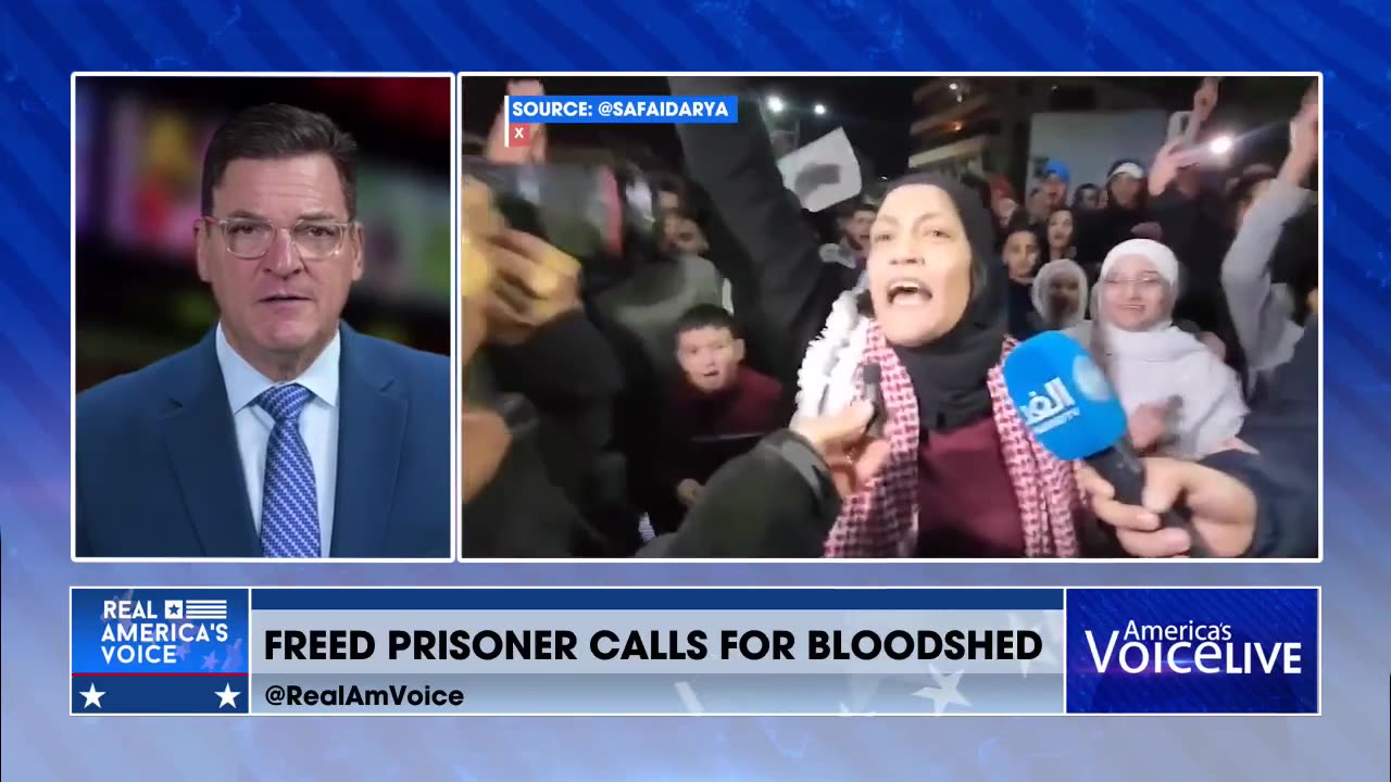 FREED PRISONER CALLS FOR BLOOSHED
