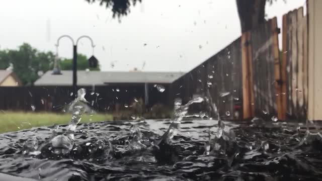 rain slow motion