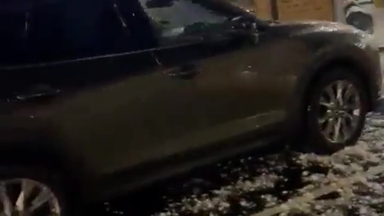 South Africa Severe hail damaged vehicles.