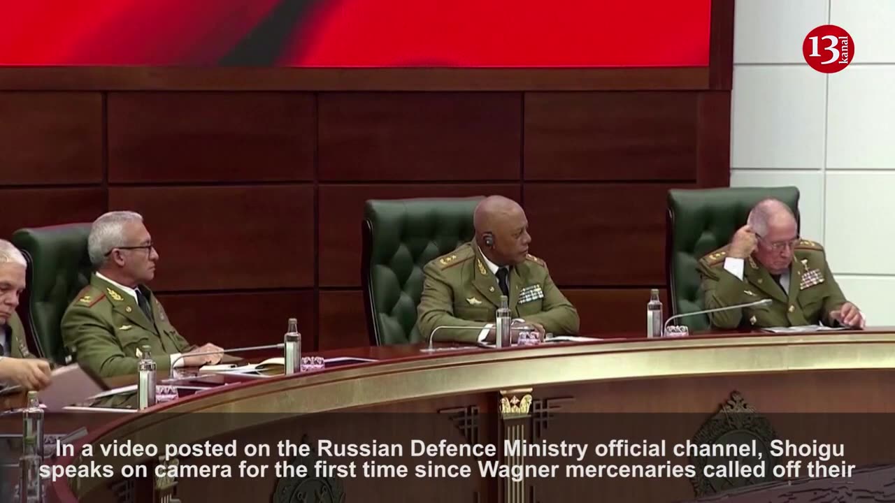 Russia's Shoigu speaks on camera for the first time since mutiny