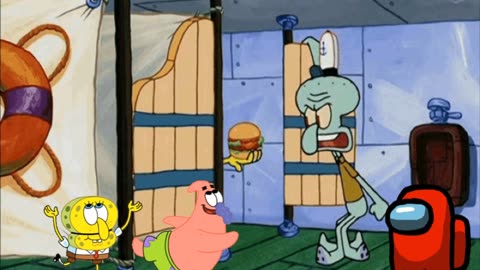 SpongeBob And Patrick Are Pretending To Be Imposters While Squidward Gets Offered A Krabby Patty 🍔