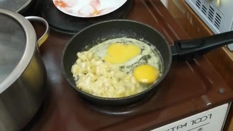 Cooking delicious food.