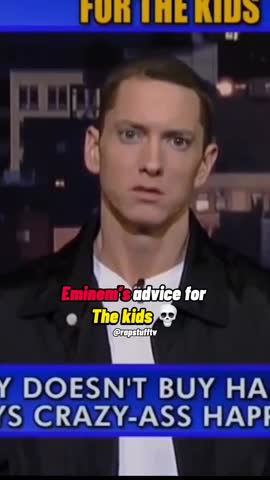 GOAT Of Rap 🔥🔥 Eminem Interview and advice to kid