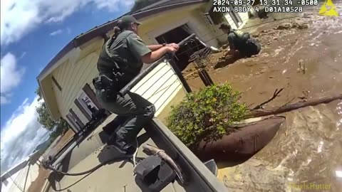 TWRA bodycam footage shows officers saving people from Hurricane Helen's floodwaters