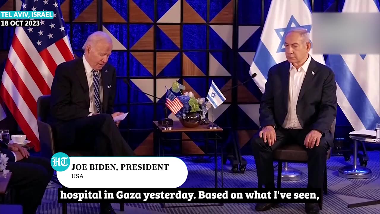 Gaza Hospital Attack: Biden Doesn't Take Any Names, Blames 'Other Team' While Sitting With Israel PM