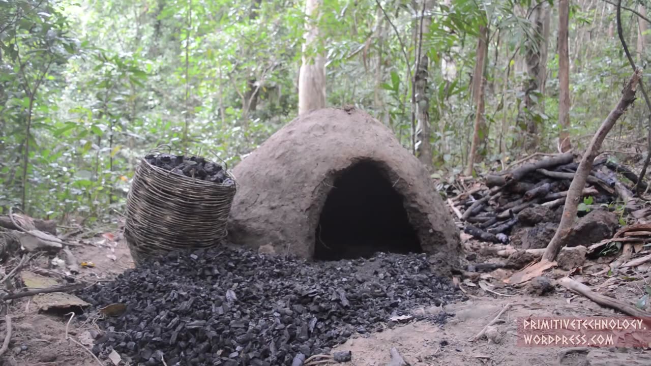 Primitive Technology Reusable charcoal mound