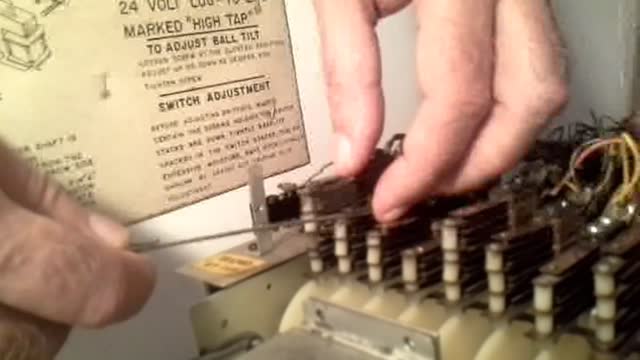 How to clean electro mechanical pinball or arcade game contacts