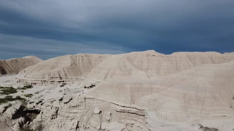 Low perspective of Toadstool Geological Park - Drone Flyover