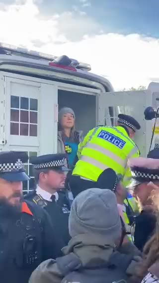 Oh Look! Another Fake arrest of Greta Thunberg. This time in London at "Climate Protest"