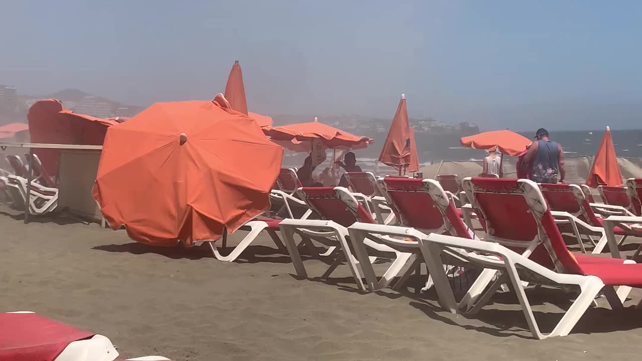 Wind Wreaks Havoc on Beach