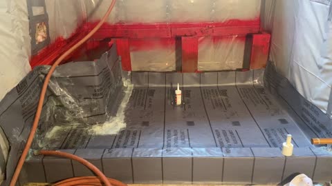 Oatey shower pan liner install part 7