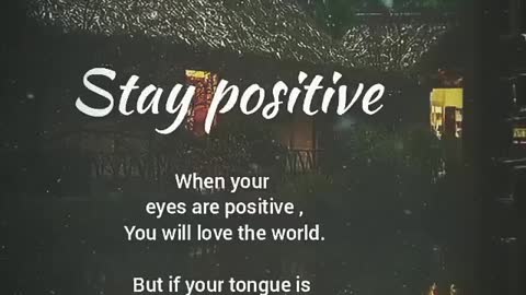 Thoughts positive