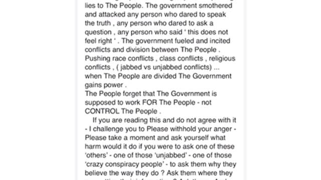 Vaccines- Government VS The People