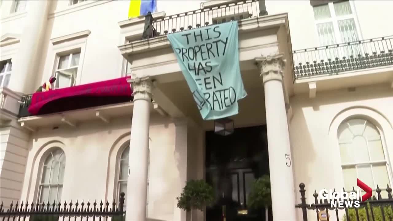 Russia-Ukraine conflict_ Squatters occupy Russian Oligarch's London mansion