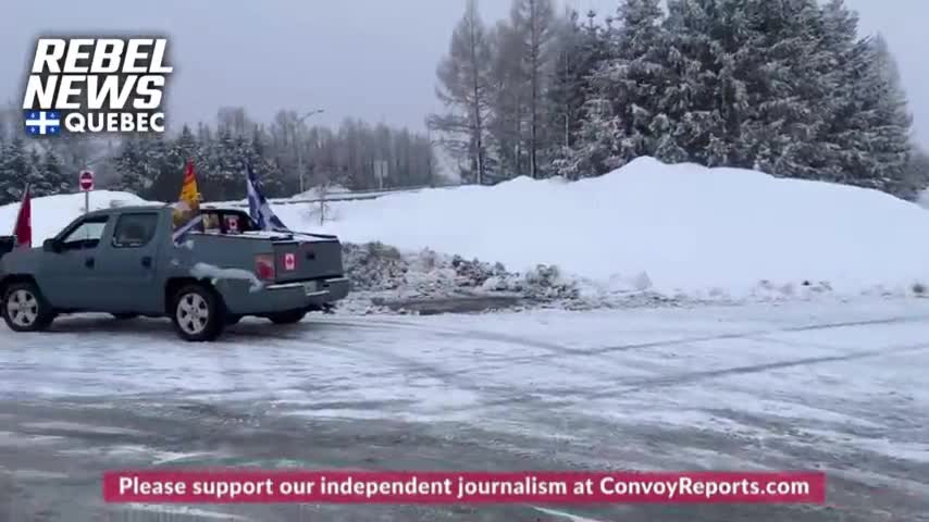 Freedom Convoy from Quebec City Is en Route to Ottawa, Canada