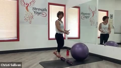 Bent Over Row using Ball