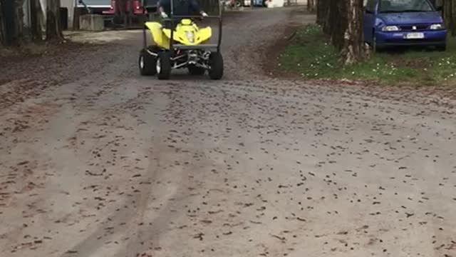 Stuntman does Somersaults with ATV