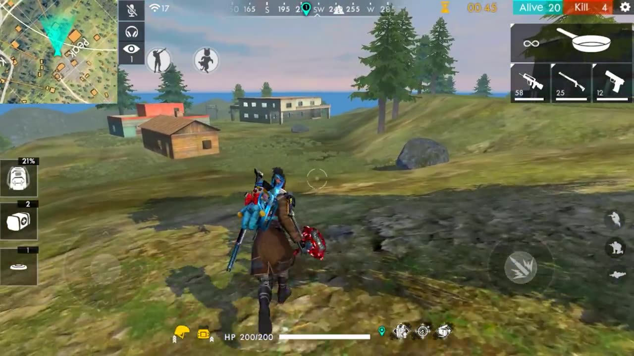 Old free fire 🔥 solo vs squad freefire game