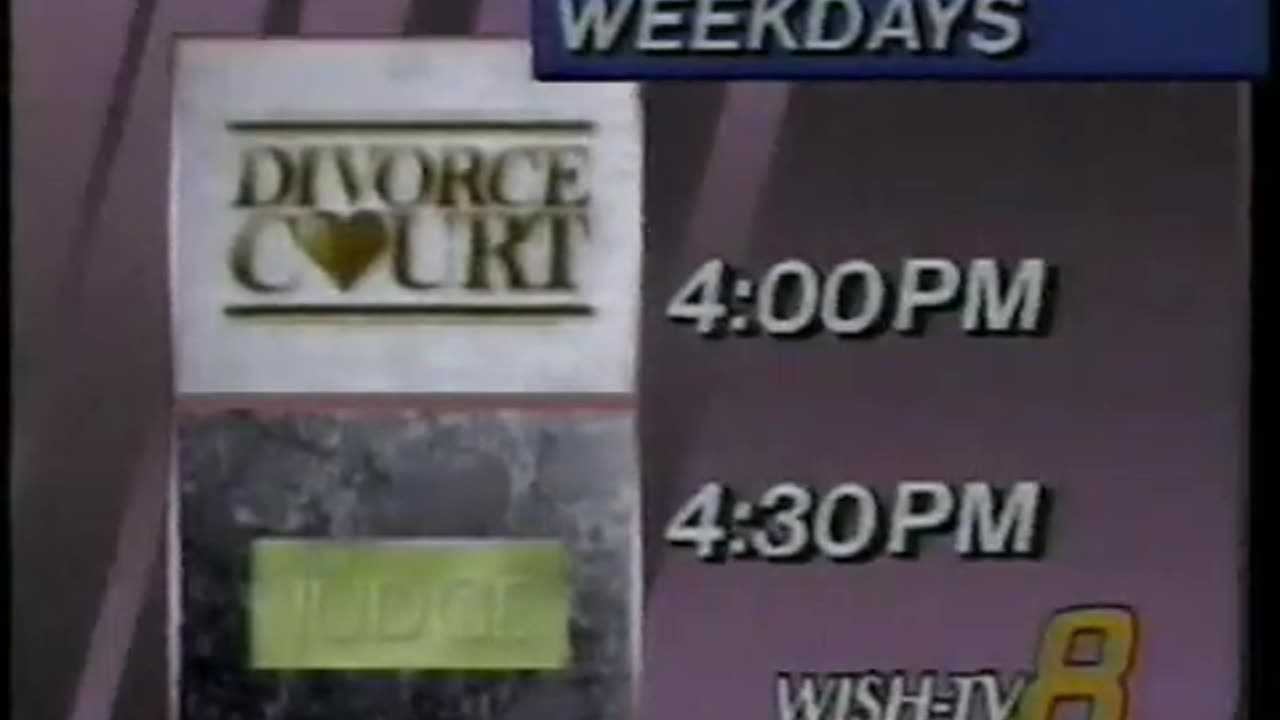 March 27, 1988 - Indy Promo for 'Divorce Court' & 'The Judge'