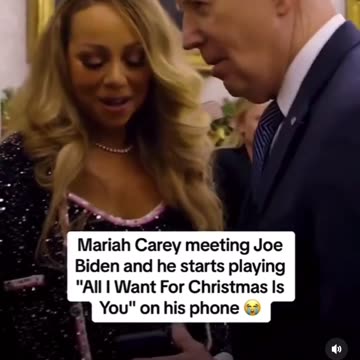 My gift to you, cringy Mariah Carry meets Joe Biden the president of clown world