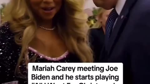 My gift to you, cringy Mariah Carry meets Joe Biden the president of clown world