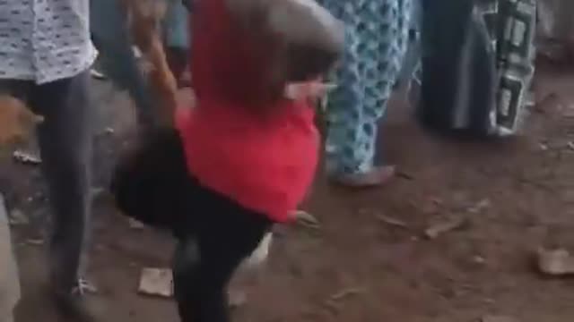 Funny shuffle dancer