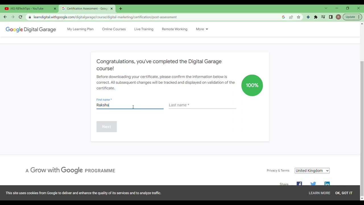 Google Digital Garage Certification Exam Answers 2023