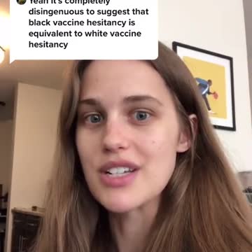 Its completely disingenuous to suggest that black and white vaccine hesitancy is equivalent.