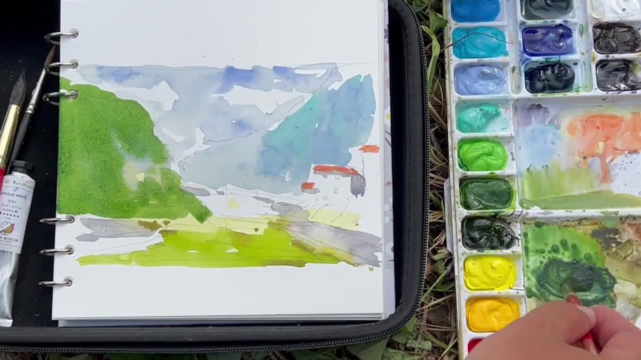 Born in Guizhou|Wuyang Watercolor - Sketching in Guizhou|It's so beautiful. Part IX.