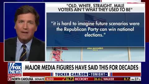 Tucker Carlson: The great replacement theory is coming from the left.