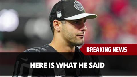 Jimmy G Speaks Out On Suspension