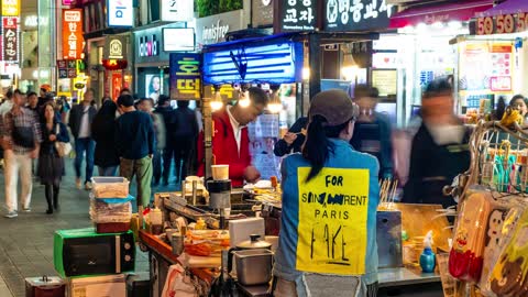 Korean street stalls