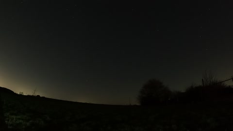 Nightlapse of the stars at fort Nelson