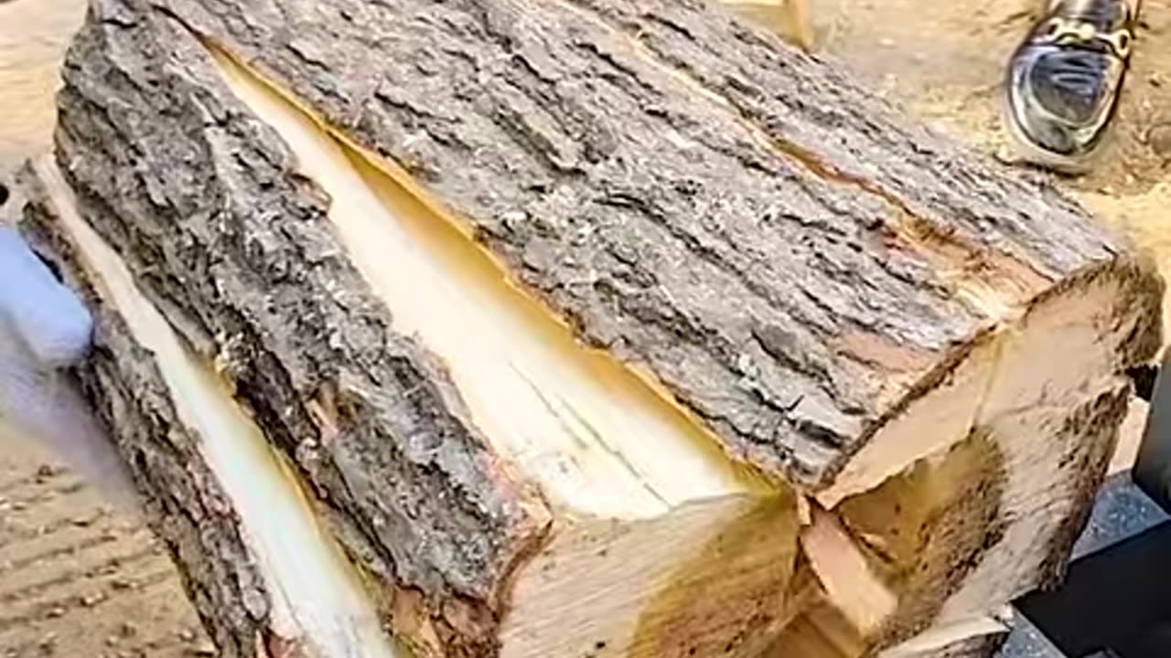 chopping firewood asmr