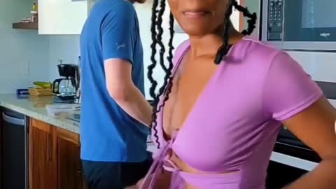 Black Woman Dances For White Husband