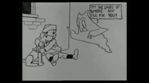 Anti-Smoking Cartoon for Kids 1915 : Smoking is bad?