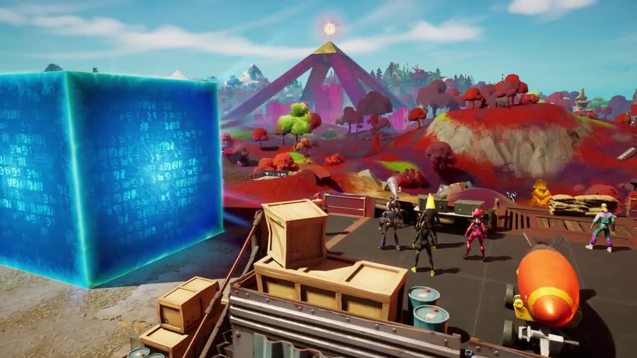 The Fortnite island flipped over during Chapter 2’s final event