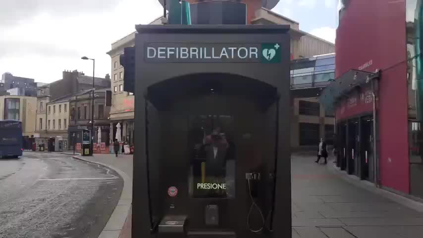 Defibrillator in Europe. New fashion