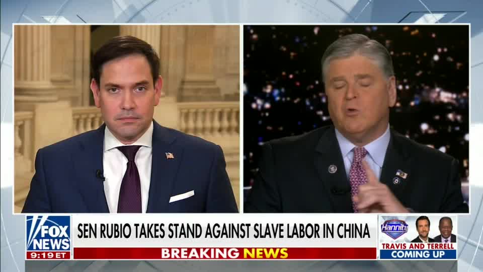 Rubio Joins Sean Hannity to Discuss China, Uyghur Slave Labor, Florida, and more.