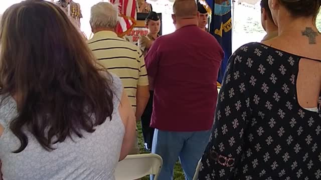 Oxford HS NJROTC Massachusetts Award Ceremony Color Guard and National Anthem