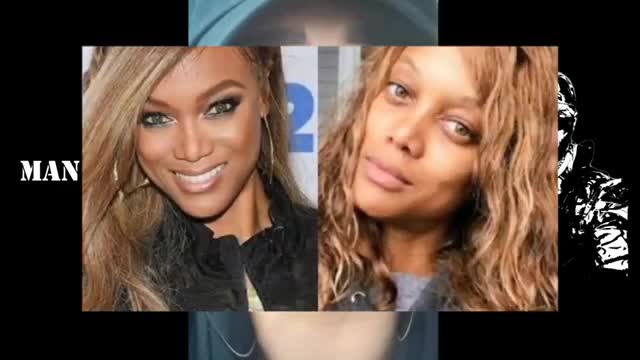 Make-up, with and without