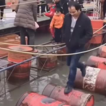 Amazing play on water gallons, fun way to enjoy