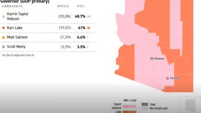 Kari Lake part 1 zoomed Arizona Aug 2nd 2022 gop gov primary vote reduction election fraud crime