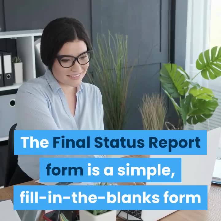 Final Status Folder Example FINAL STATUS REPORT