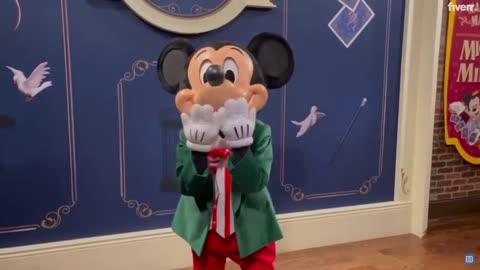 I will create a custom mickeys very merry christmas party trip reveal video