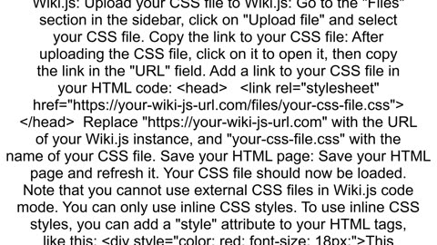 i want use css in wikijshow to do it