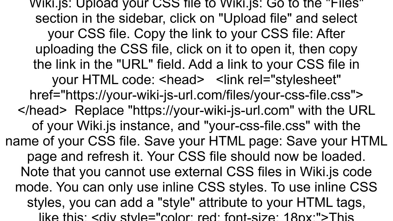 i want use css in wikijshow to do it