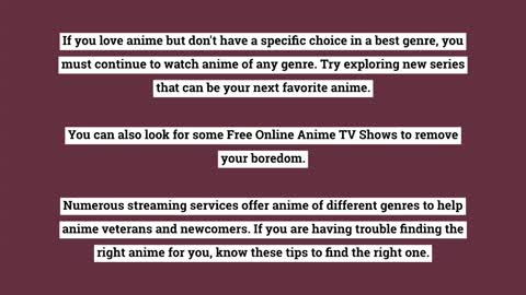 How to choose the right anime movies?