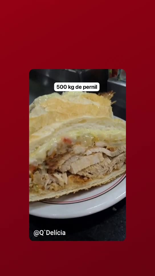 Ham sandwich from Estadão in the center of São Paulo